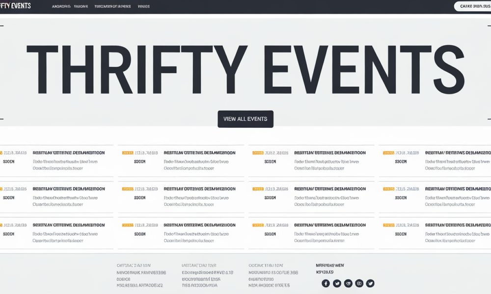 ThriftyEvents.net Page