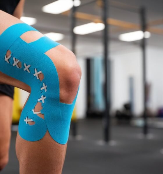 knee KT tape