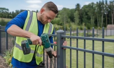 aluminum fence installation