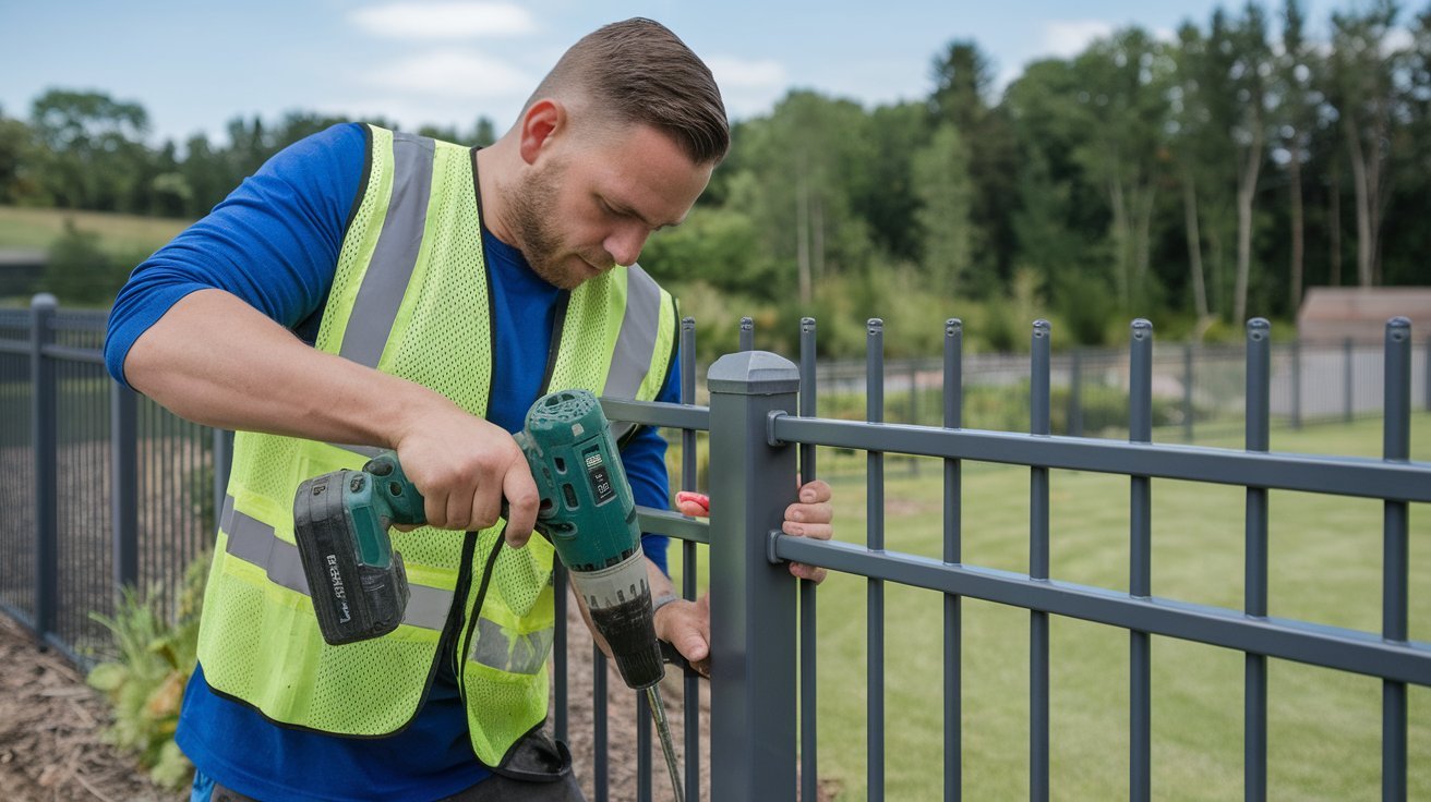 aluminum fence installation